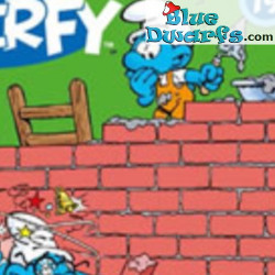 Metselaar smurf - Beweegbare smurf - Smurfen Speelfiguurtje  - DeAgostini - 7cm