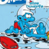 Pitufo surfista - Plástico pitufo móvil - Figura -  DeAgostini - 7cm