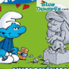 Schtroumpf sculpteur - Schtroumpf mobile en plastique - Figurine - DeAgostini - 7cm