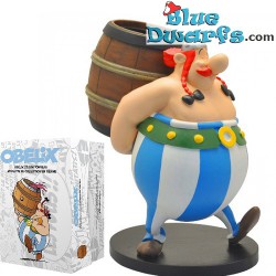 Obelix with wooden barrel -...