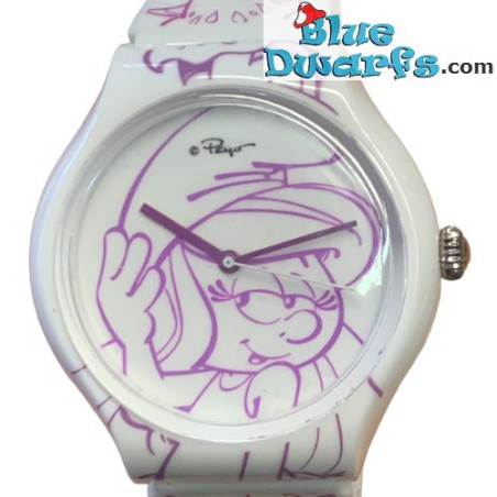 Smurfin dames horloge  - Artwatch -  wit/violet (TYPE II)