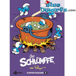 Cómic Los Pitufos - Die Schlümpfe Kompakt 4 -Hardcover alemán
