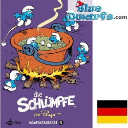 Smurfen stripboek - Die Schlümpfe Kompakt 4 - Hardcover Duits