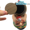 Obelix met houten regenton - kunstharsfiguur Asterix & Obelix - Plastoy - 19 cm