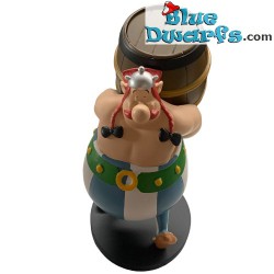 Obelix trägt sein Fass - Kunstharzfigur - Plastoy -19cm