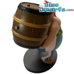 Obélix con barril de madera - Figura Resina - 19cm