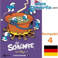 Cómic Los Pitufos - Die Schlümpfe Kompakt 4 -Hardcover alemán