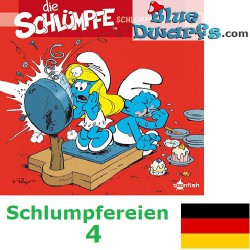 Smurfen stripboek - Die Schlümpfe - Schlumpfereien 04 Kurzgeschichten und Cartoon-Strips - Hardcover Duits