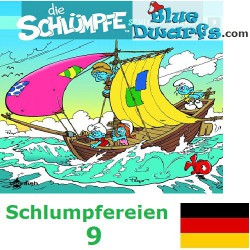 Bande dessinée- Die Schlümpfe - Schlumpfereien 09 Kurzgeschichten und Cartoon-Strips - Hardcover Allemand