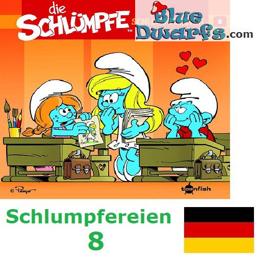 Bande dessinée- Die Schlümpfe - Schlumpfereien 08 Kurzgeschichten und Cartoon-Strips - Hardcover Allemand