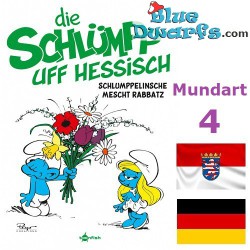 Smurfen stripboek - Die Schlümpfe Mundart 4 - Die Schlümpp uff Hessisch - Hardcover Duits