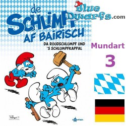 Smurfen stripboek - Die Schlümpfe Mundart 3: De Schlimpf au Bairisch Da Roundschlumpf und S´Schlumpfkappal - Hardcover Duits