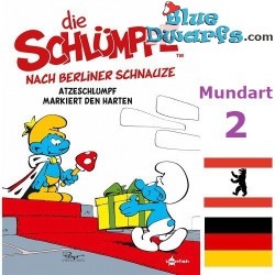 Comic Buch - Die Schlümpfe - Mundart  2 - Die Schlümpfe nach Berliner Schnauze Atzeschlumpf markiert den Harten - Deutch