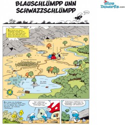 Smurf comic book - Die Schlümpfe - Die Schlümpp uff Hessisch 1 Blauschlümpp unn Schwazzschlümpp - German language