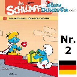 Smurfen stripboek - Die Schlümpfe 02 Schlumpfissimus - König der Schlümpfe - Hardcover Duits