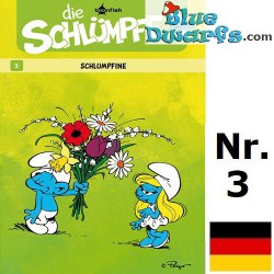 Smurfen stripboek - Die Schlümpfe 03 - Schlumpfine - Hardcover Duits