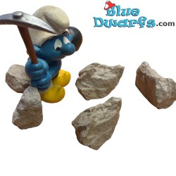 Decoration stones - 5 pieces - Resin - Nice to decorate your smurf village - 2,5 cm