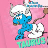 20721: Puffo Toro  - oroscopo/segni zodiacali - 2010 - Schleich - 5,5cm