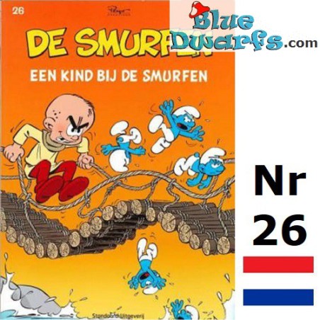 Comic book - Dutch language - De Smurfen - Een Kind bij de smurfen - Nr 26