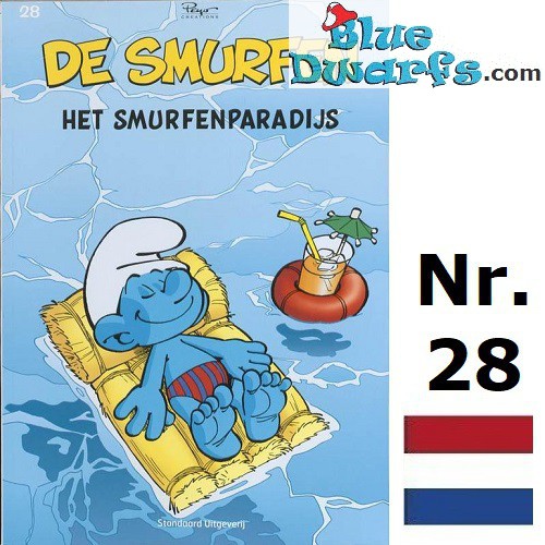 Comic book - Dutch language - De Smurfen - Het Smurfenparadijs - Nr. 28