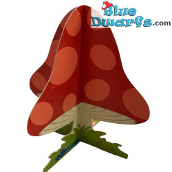 Carton Smurfs mushroom - Delhaize Supermarket - 2011 - 34x33cm