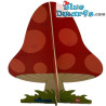 Delhaize - Champignon des schtroumpfs - 2011 - 34x33cm