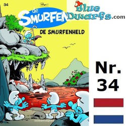 Comic book - Dutch language - De Smurfen - De Smurfenheld - Nr. 34