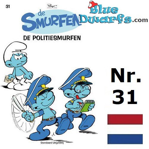 Comic book - Dutch language - De Smurfen - De Politiesmurfen - Nr. 31