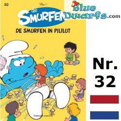 Comic book - Dutch language - De Smurfen - De smurfen in Pililut - Nr. 32