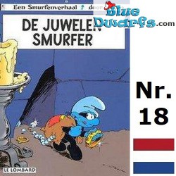 Comic book - Dutch language - De Smurfen - Le Lombard - De Juwelen Smurfer - Nr. 18