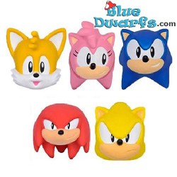 Sonic the Hedgehog - playset 5 figurines - Sega - SQUISHME , +/- 5cm