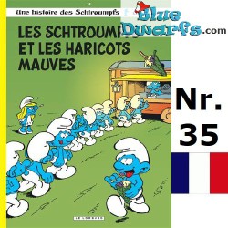 Comic Buch - Les Schtroumpfs - Les Schtroumpfs et les haricots mauves - Hardcover und Französisch - Nr. 35