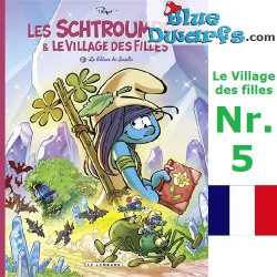 Comic Buch - Les Schtroumpfs et le Village des Filles - Le bâton de Saule - Hardcover und Französisch - Nr. 5