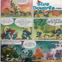 Smurf comic book - Les Schtroumpfs et le Village des Filles - Le bâton de Saule -Hardcover French language - Nr. 5