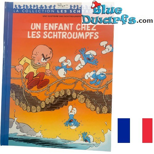 Smurf comic book - Les Schtroumpfs -  - Un enfant chez les schtroumpfs - Hardcover French language - Nr. 15