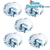 5 x puffo ciotola (plastic)