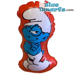 Smurf inflatable figurine - Brainy smurf +/- 17cm