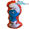 Puffo gonfiabile - figurina Puffo con i vetri - +/- 17cm