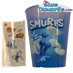 Puffo tazza - Pitufo tontín - Plastica - Nr 11 - Burger King - 2022