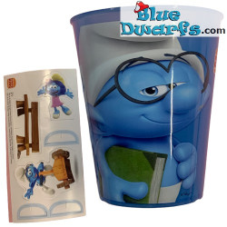 Los pitufos - Pitufo Filósofo - Vaso - Nr 21 - Burger King - 2022