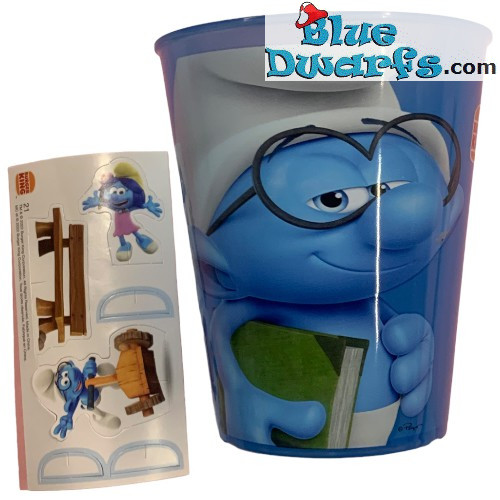 Los pitufos - Pitufo Filósofo - Vaso - Nr 21 - Burger King - 2022