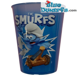 Puffo tazza - Puffo Quattrocchi - Plastica - Nr 21 - Burger King - 2022