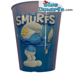 Smurf cup - plastic- Vanity Smurf - Nr 28 - Burger King - 2022