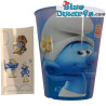 Puffo tazza - Puffo Vanitoso - Plastica - Nr 28 - Burger King - 2022