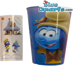Los pitufos - Pitufilirio pitufina  - Vaso - plastico - Nr 12 - Burger King - 2022