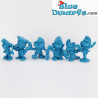 Set van 6 LICHTBLAUWE smurfen (20017/20037/20042/20054/20075/20098)