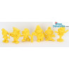 6 x puffo GIALLO (20017/20037/20042/20054/20075/20098)
