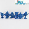 Set of 6 DARKBLUE smurfs (20017/20037/20042/20054/20075/20098)