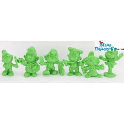 6 x puffo VERDE (20017/20037/20042/20054/20075/20098)