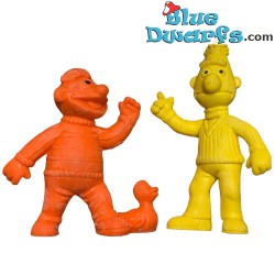 Kit de jeu Rue Sésame - Bert et Ernie - 2 figurines - Bullyland - 6,5cm